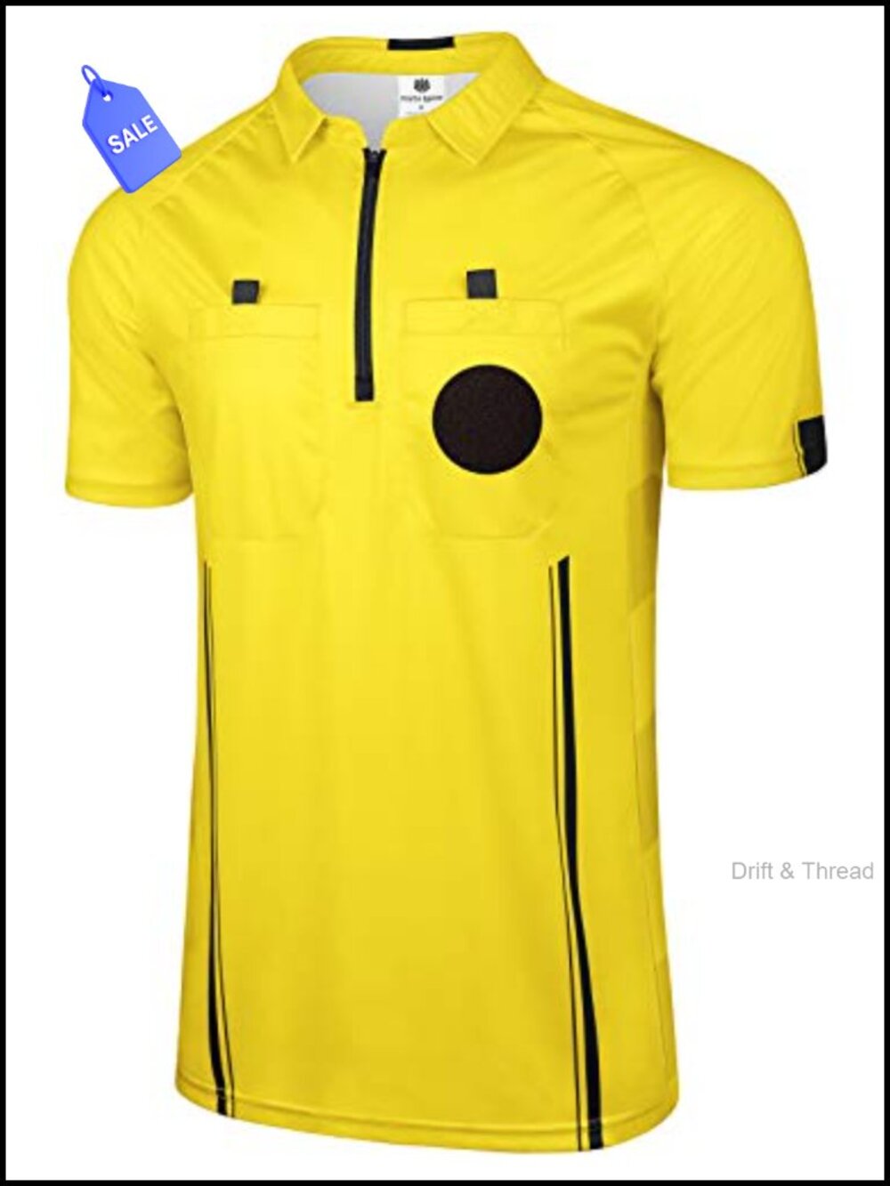 Pro Soccer Referee Jersey Short Sleeve Quick Wicking Ref Shirt
